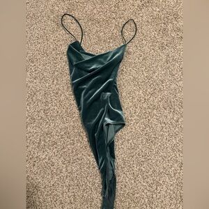 Abercrombie & Fitch Green Velvet Bodysuit